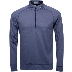 Keano Half Zip Regular Fit Mid Layer Atlanta Blue Melange - 2024