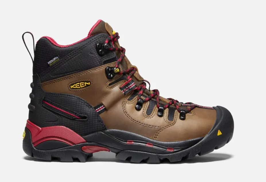 KEEN UTILITY PITTSBURGH STEEL TOE WATERPROOF RED