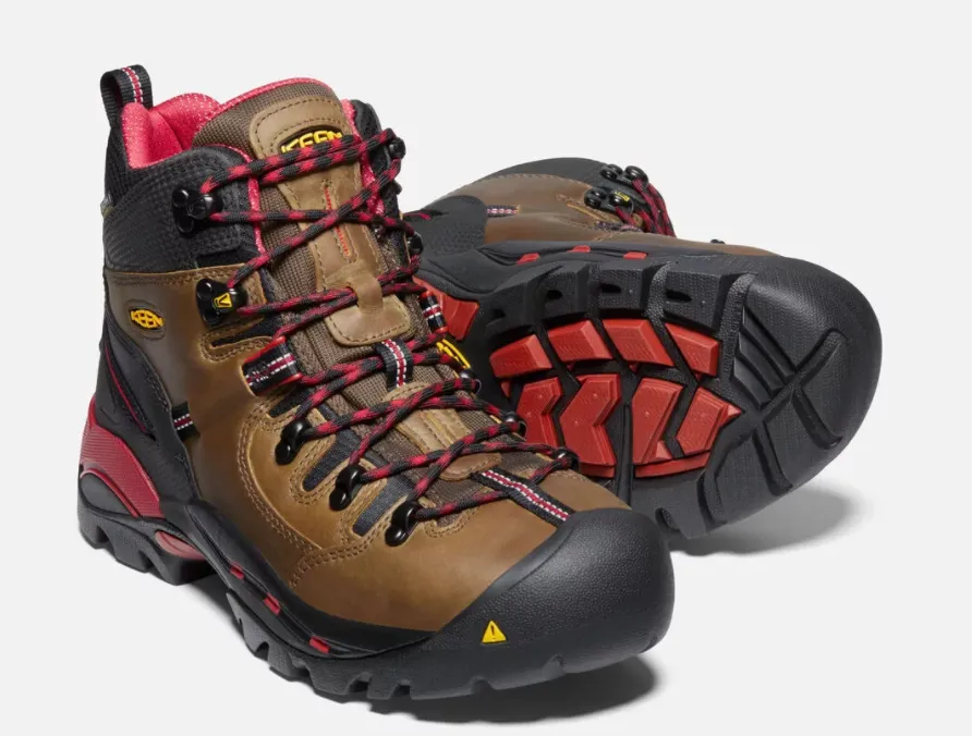 KEEN UTILITY PITTSBURGH STEEL TOE WATERPROOF RED