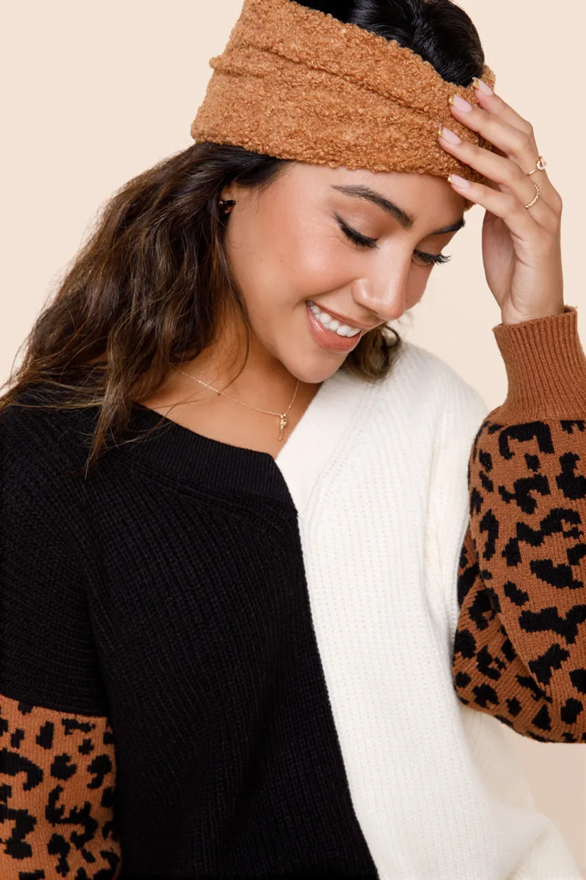 Lacie Leopard Color Block Sweater