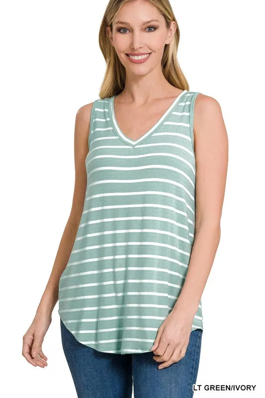 Layer Up Club Striped Tank