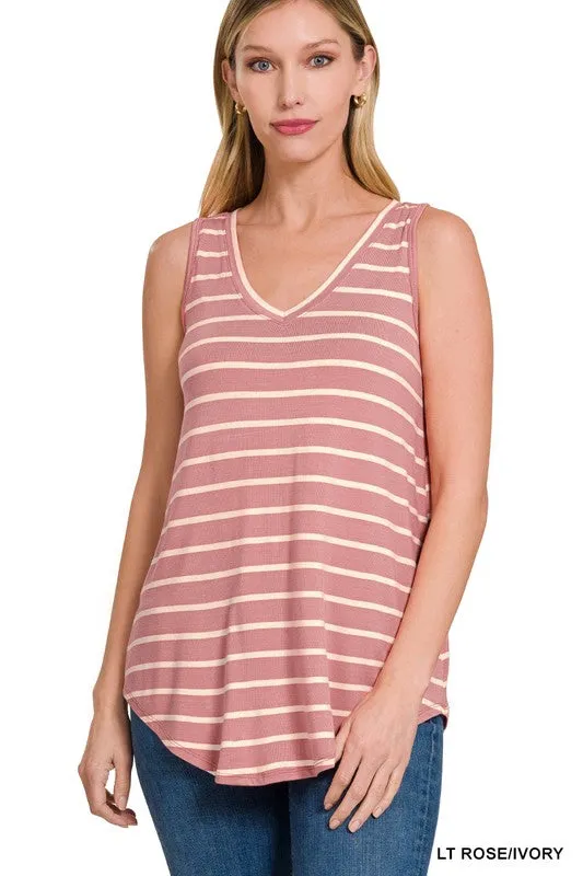 Layer Up Club Striped Tank