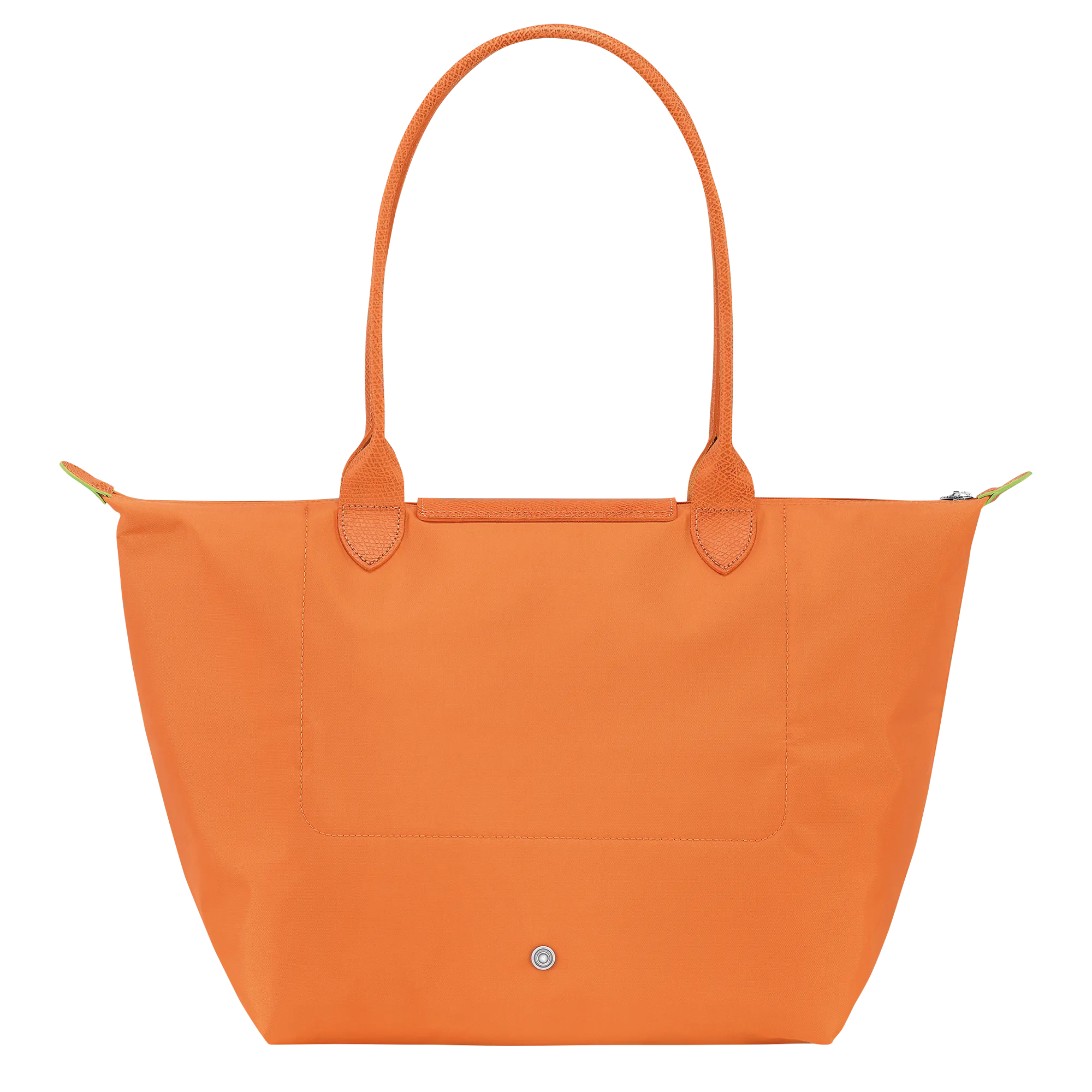 Le Pliage Green L Tote bag Orange - Recycled canvas