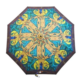 Leah Dorion Strong Earth Woman Artist Collapsible Umbrella