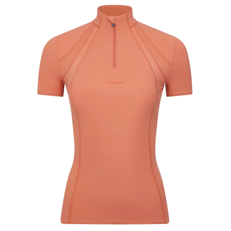 LeMieux Mia Mesh Ladies Short Sleeve Base Layer - Apricot