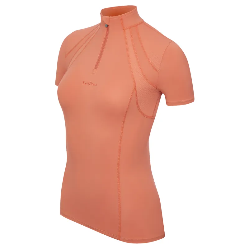 LeMieux Mia Mesh Ladies Short Sleeve Base Layer - Apricot