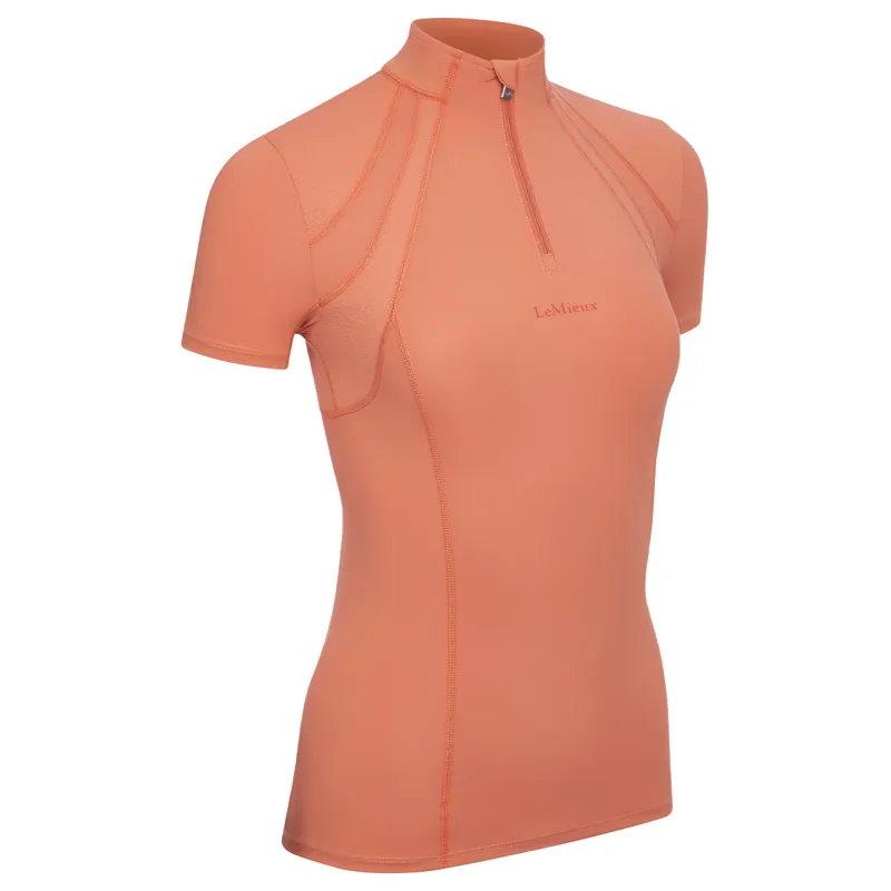 LeMieux Mia Mesh Ladies Short Sleeve Base Layer - Apricot