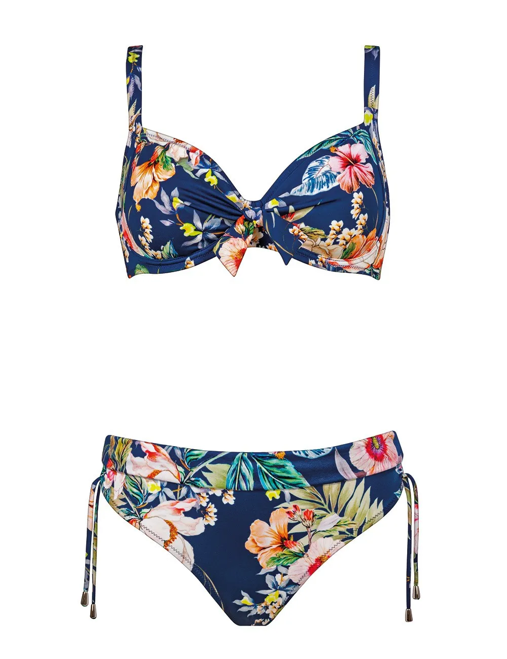 Lidea - Bikini in fantasia floreale blu 5800