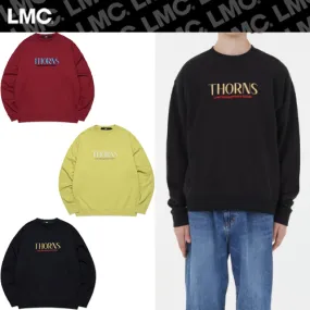 LMC  |Unisex Street Style Long Sleeves Logo Sweatshirts