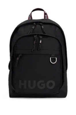 Logo-print backpack with branded handles