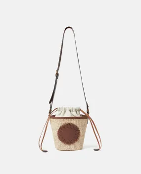 Logo Raffia Crossbody Bag