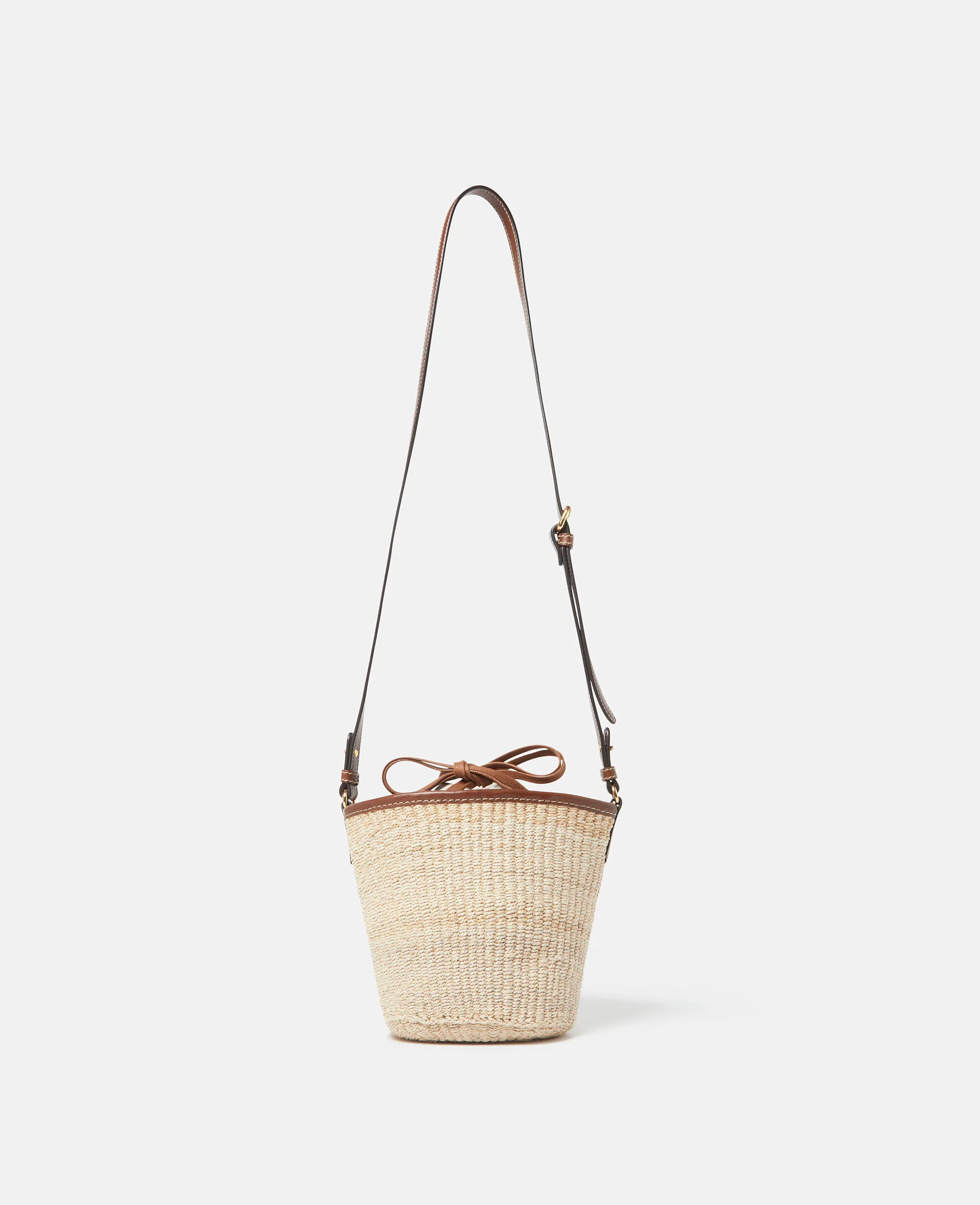 Logo Raffia Crossbody Bag