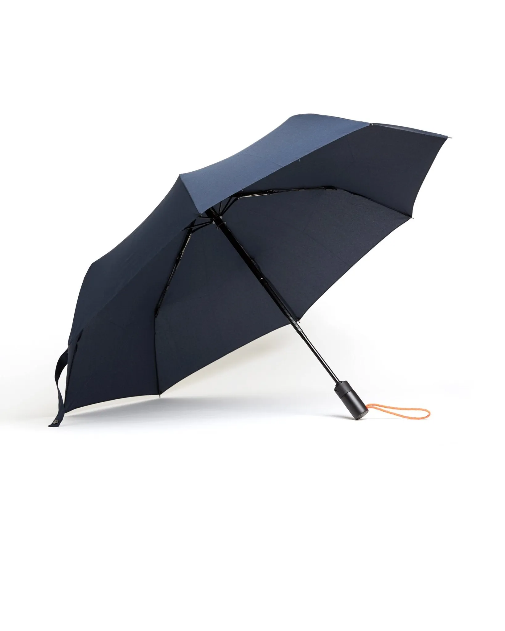 London Undercover Auto Push Button Compact Umbrella: Navy