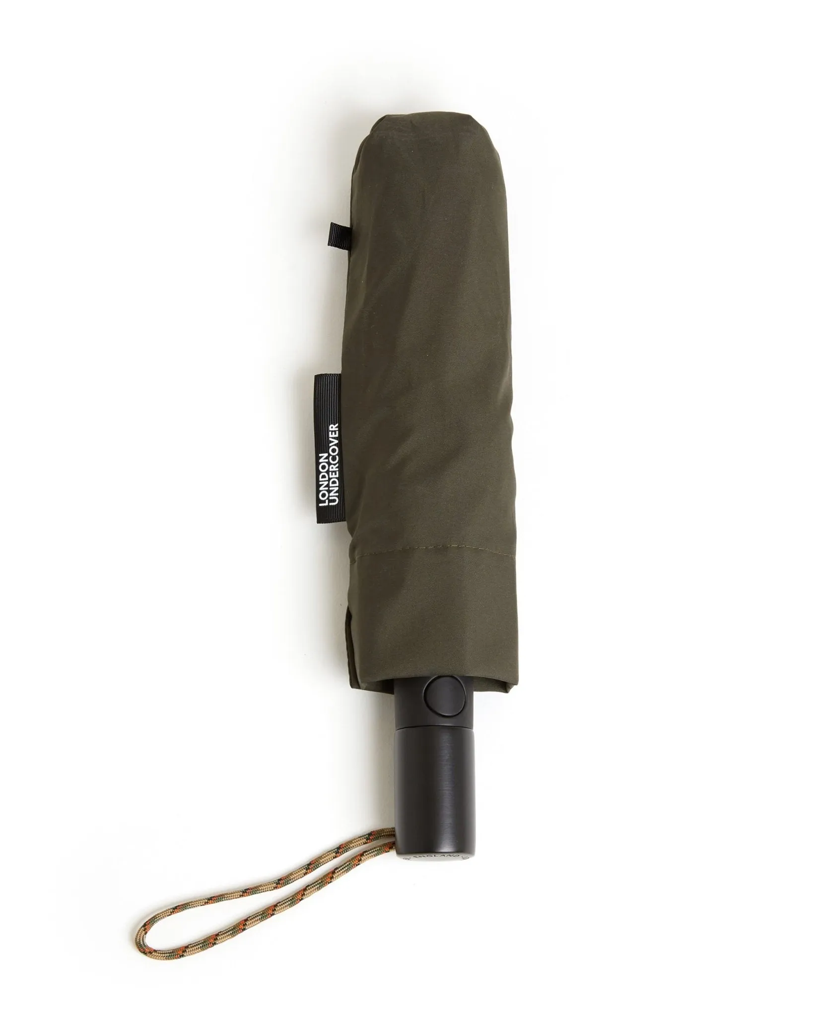 London Undercover Auto Push Button Compact Umbrella: Olive