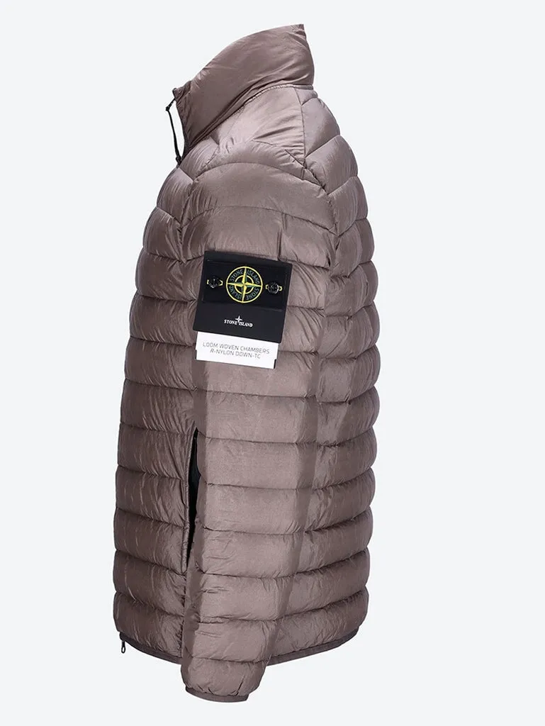 Loom woven nylon real down jacket