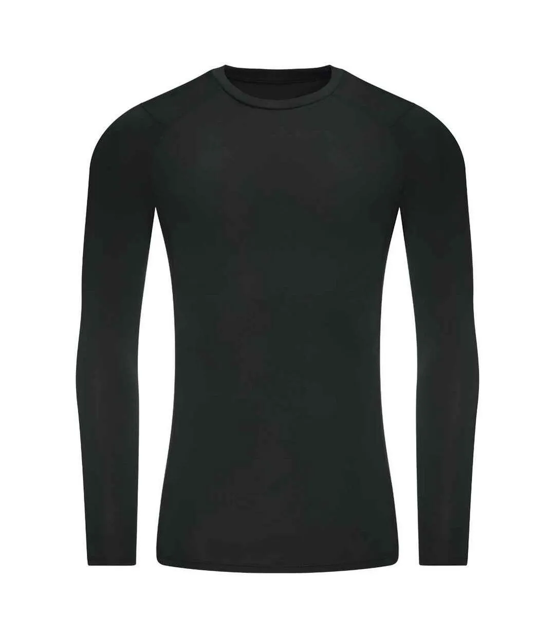 Mens active recycled base layer top jet black AWDis Cool