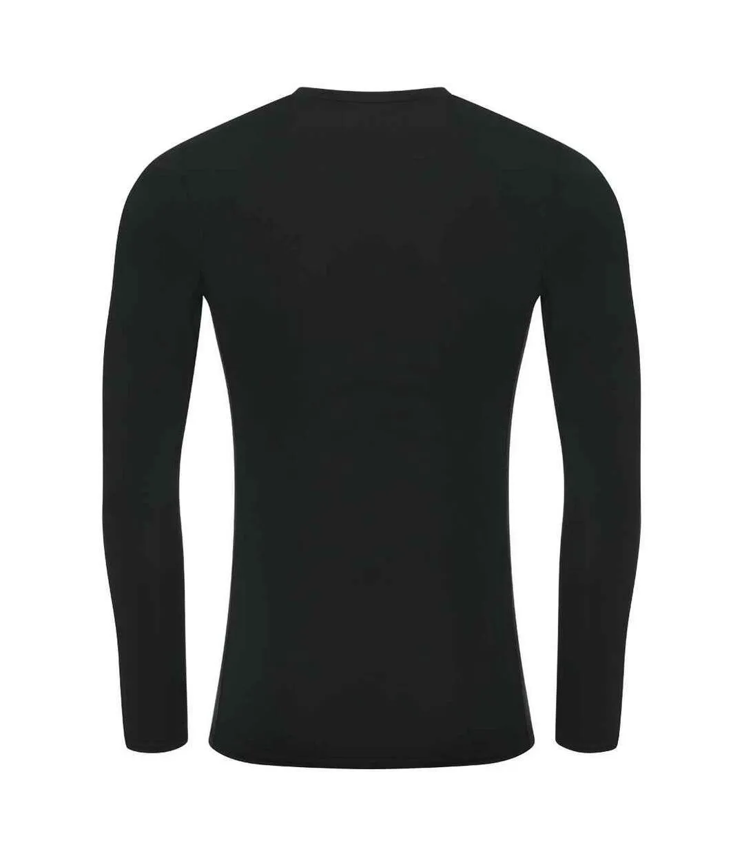 Mens active recycled base layer top jet black AWDis Cool