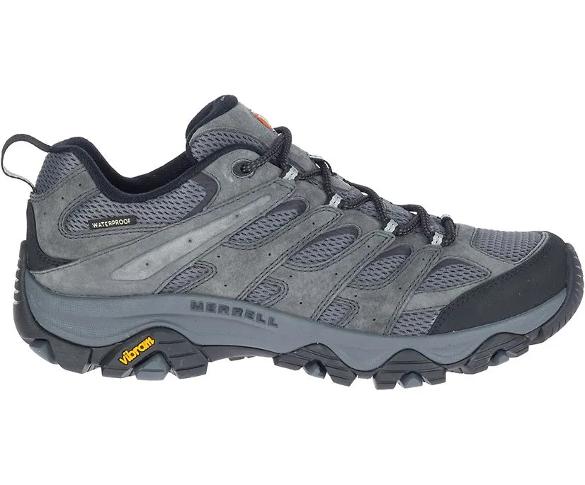 Merrell Mens Moab 3 Waterproof Low Hiker ***Wide Width***- Granite