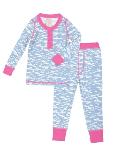 Munki munki Clouds Kids Long Johns Pj Set