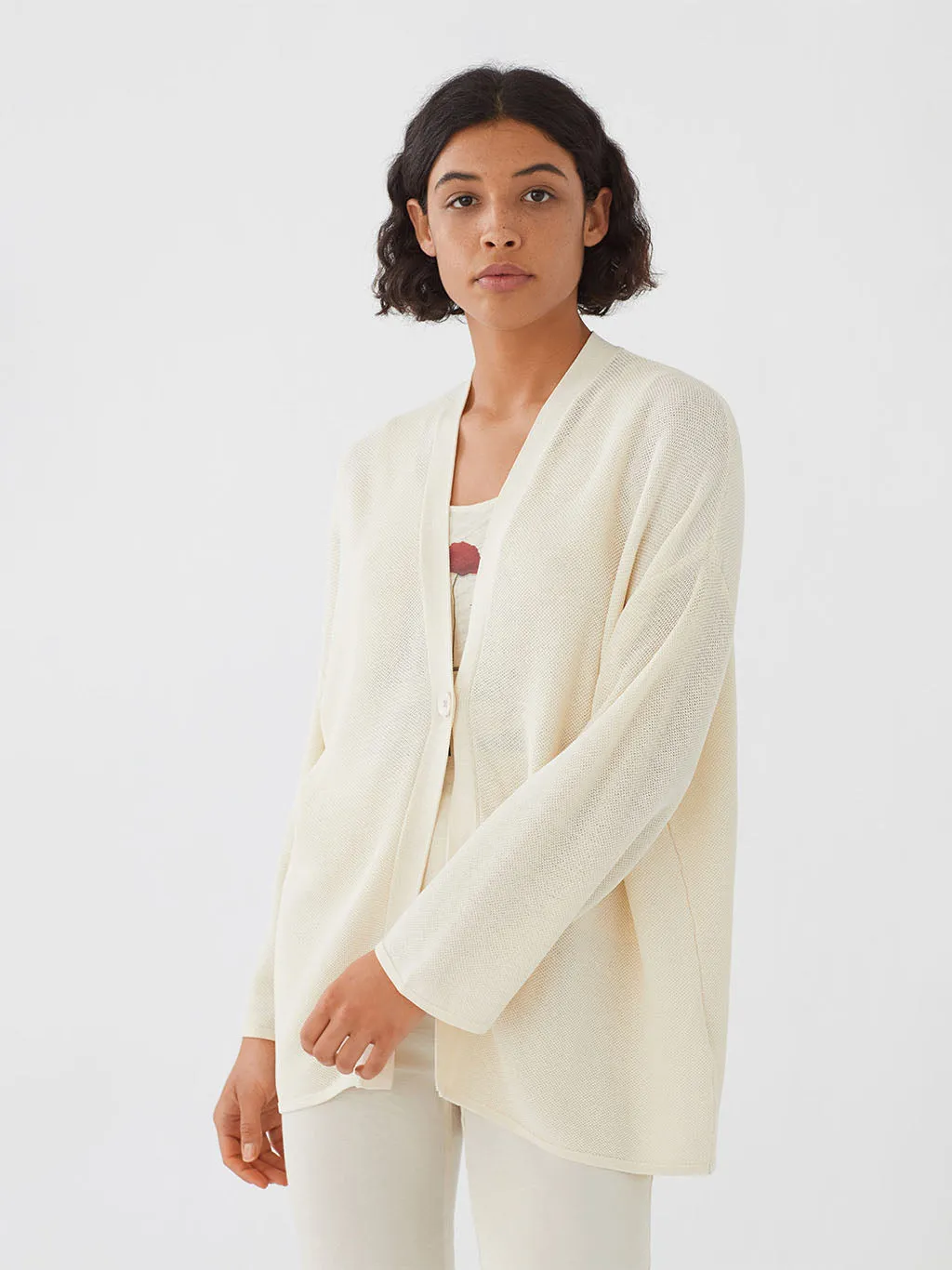 Nice Things Oversize Long Jacket Cream