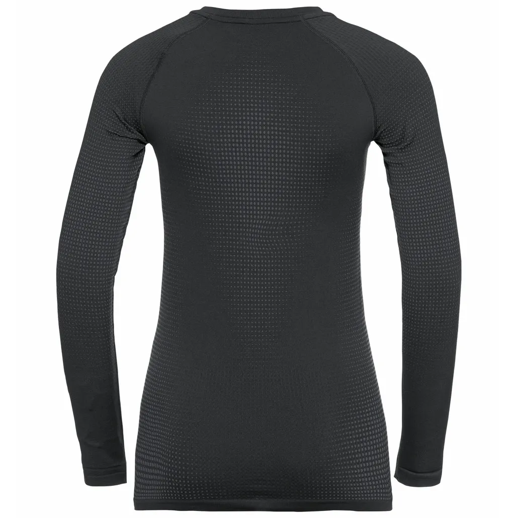 Odlo Women's Performance Warm ECO Long-Sleeve Base Layer Black - Graphite Grey | Buy Odlo Women's Performance Warm ECO