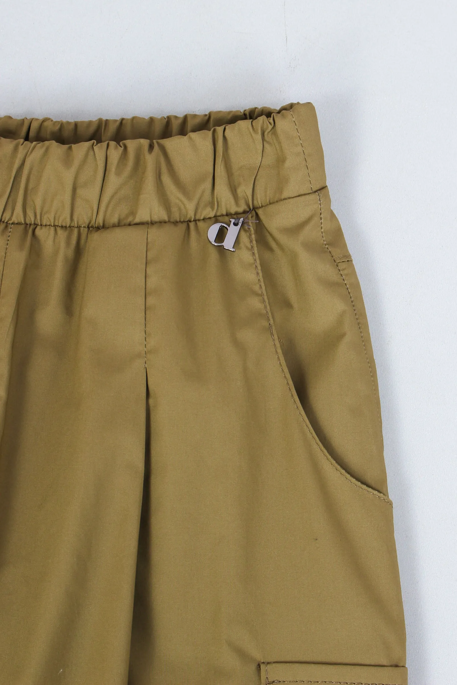 Pantalone Cargo Leggero Verde Scuro