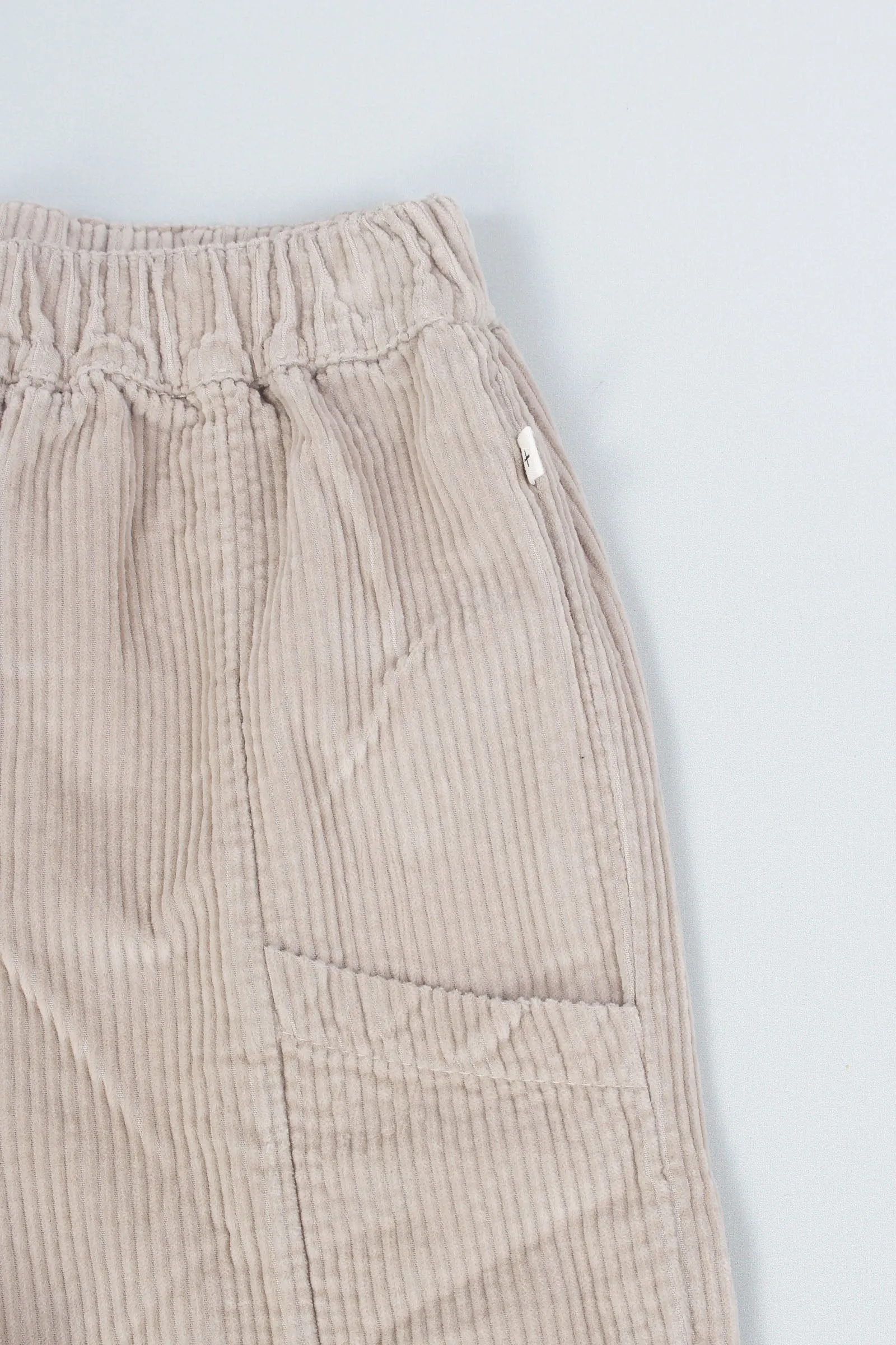 Pantalone Cargo Velluto Taupe