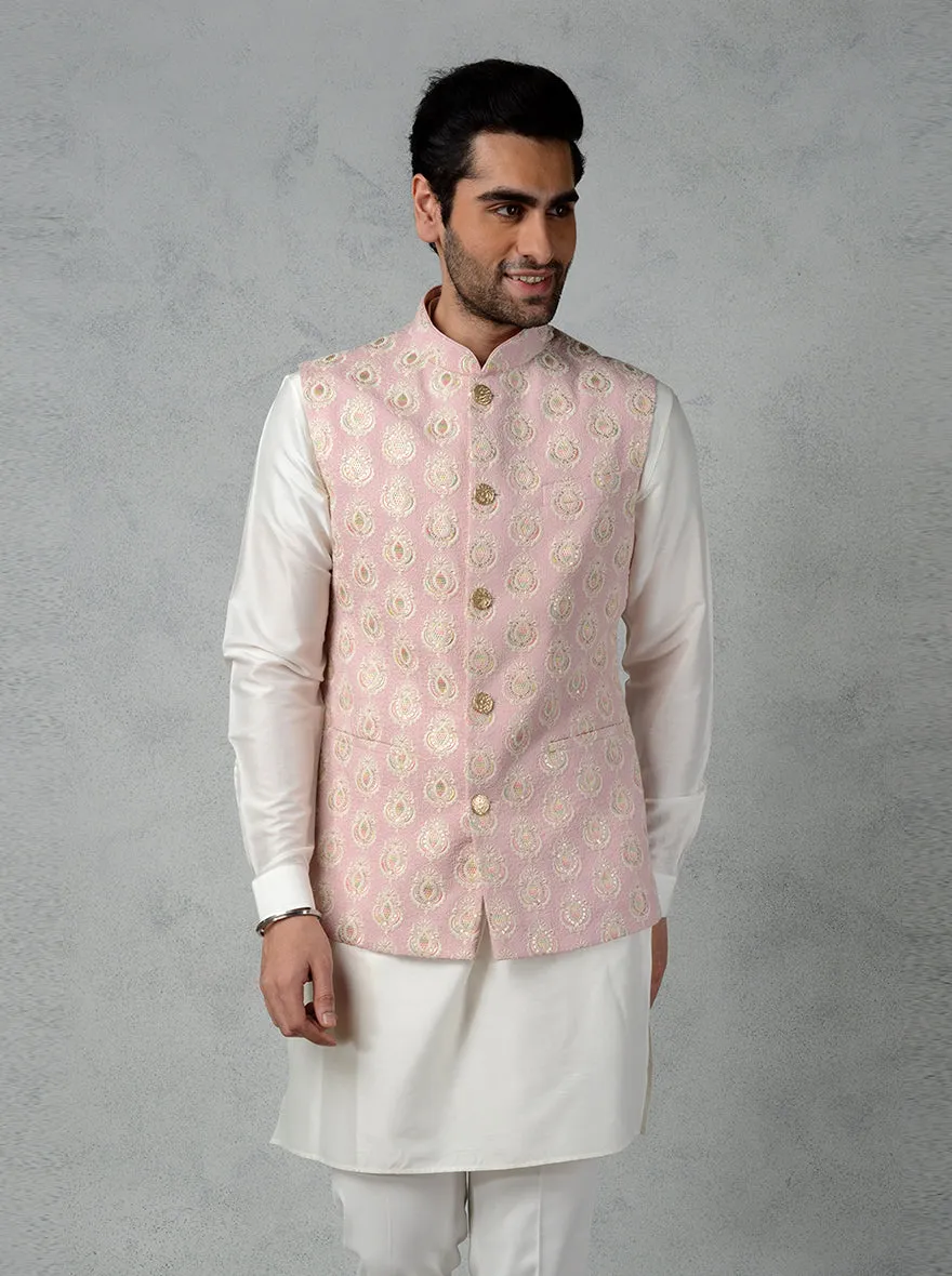 Pink Bandhgala Jacket | TULA