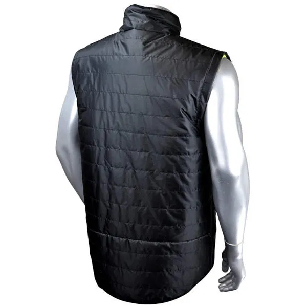 Radians Quilted Reversible Jacket with Zip-Off Sleeves and X-Back