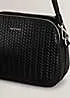 Radley London Dukes Place Icon Weave Emboss Medium Ziptop Black Crossbody Bag