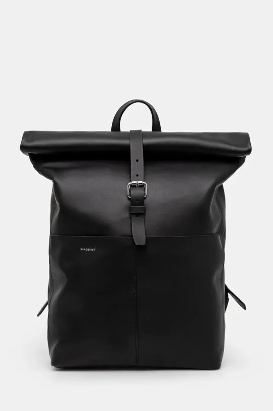 Sandqvist backpack Antonia black color smooth SQA641