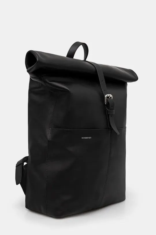 Sandqvist backpack Antonia black color smooth SQA641