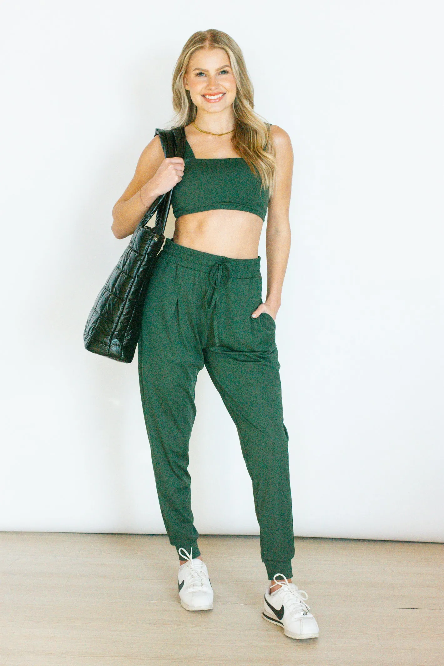 Signature Sunday Forest Green Jogger Pant