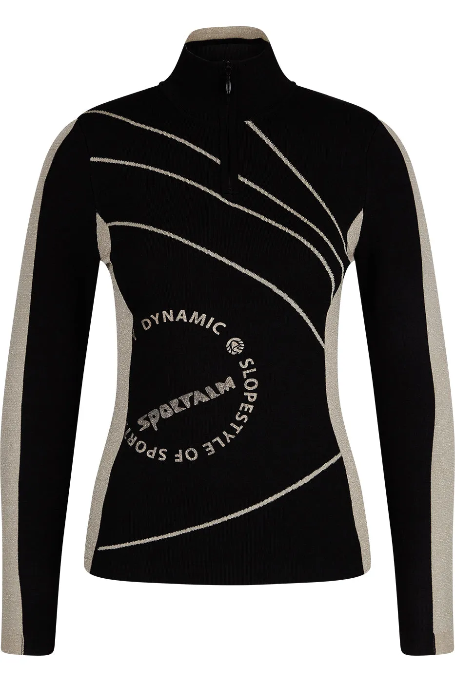 Sportalm Black and Gold Ski Top