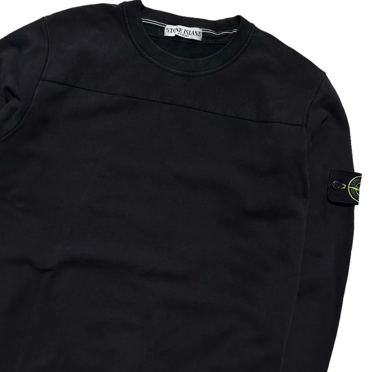 Stone Island Black Pullover Crewneck