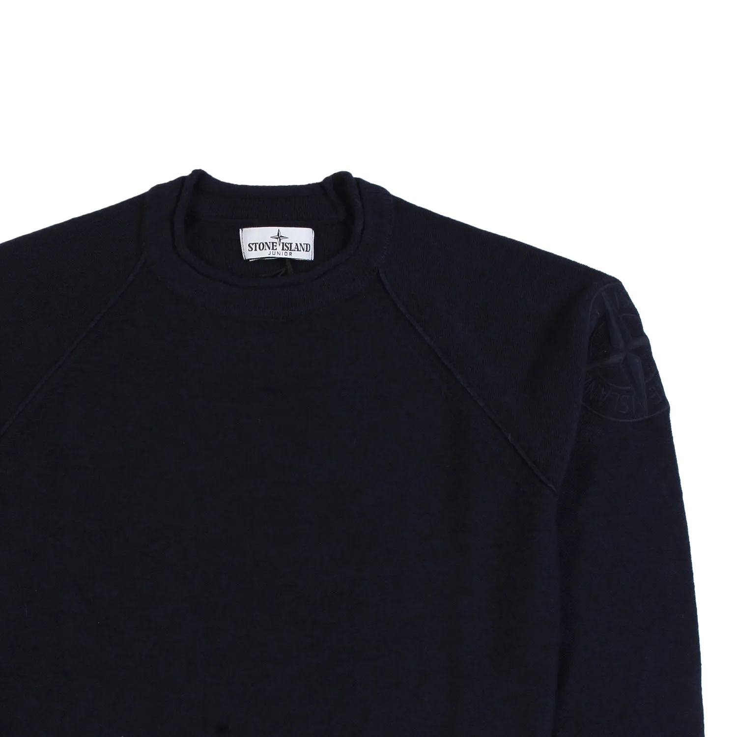 Stone Island Dark Blue Stone Island Pullover With Embroidered Logo