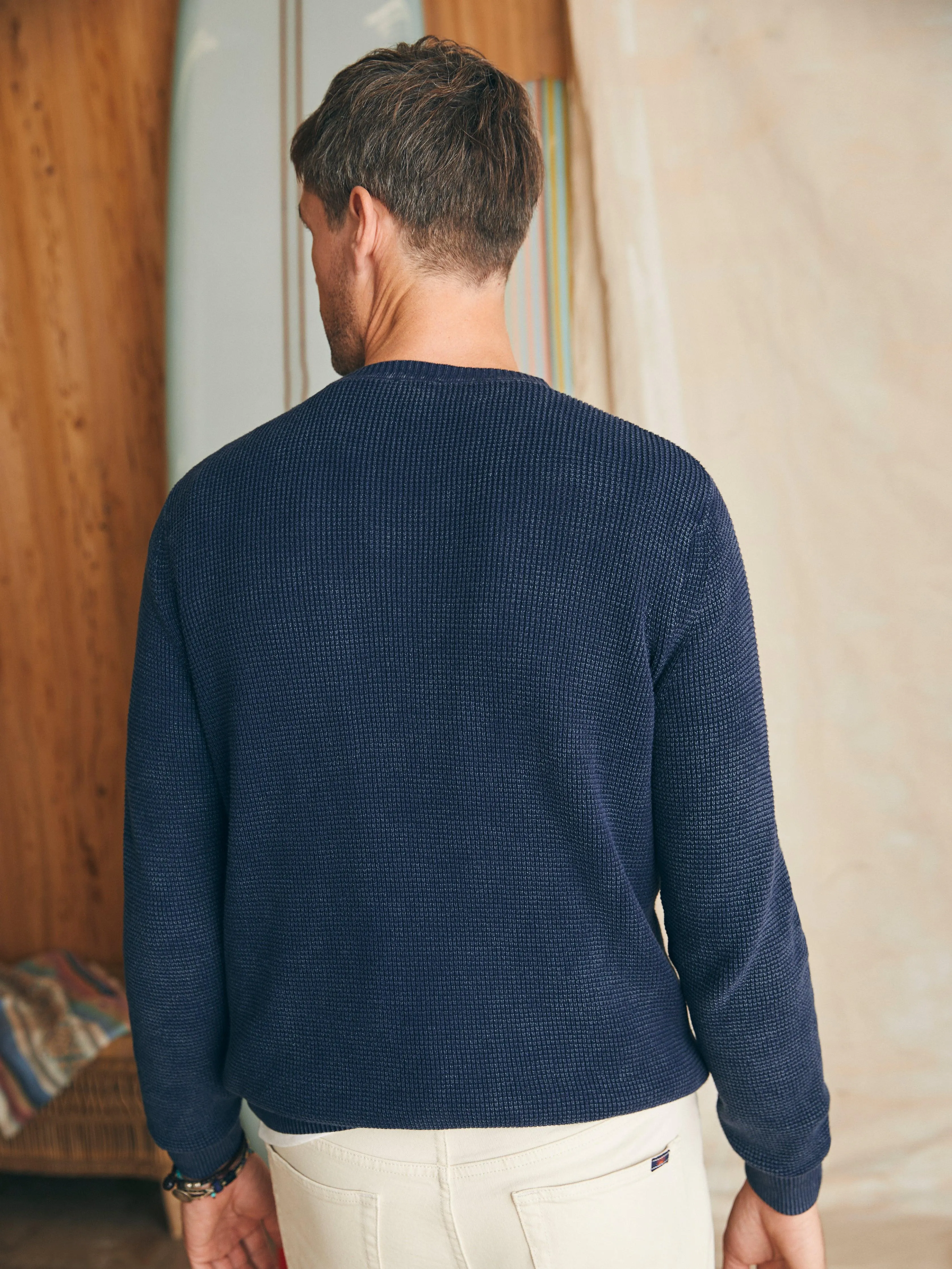 Sunwashed Crewneck Sweater - Blue Nights