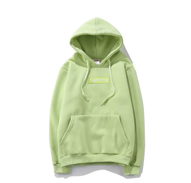 Supreme hoodie box logo sweatshirt - Light Green