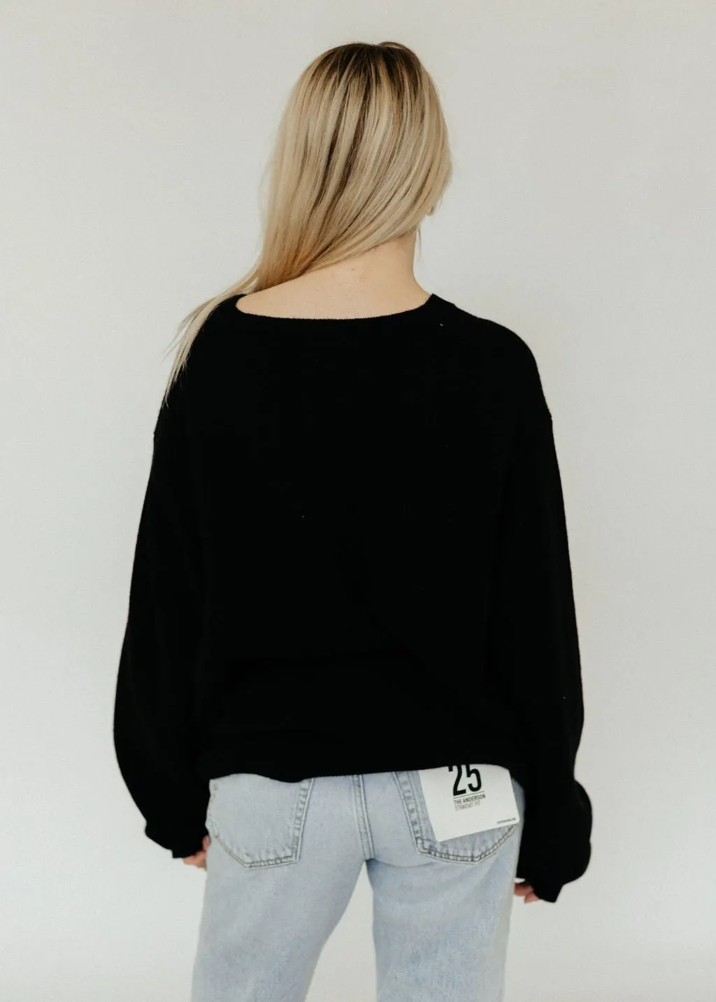 terne James Cashmere Sweater in Black