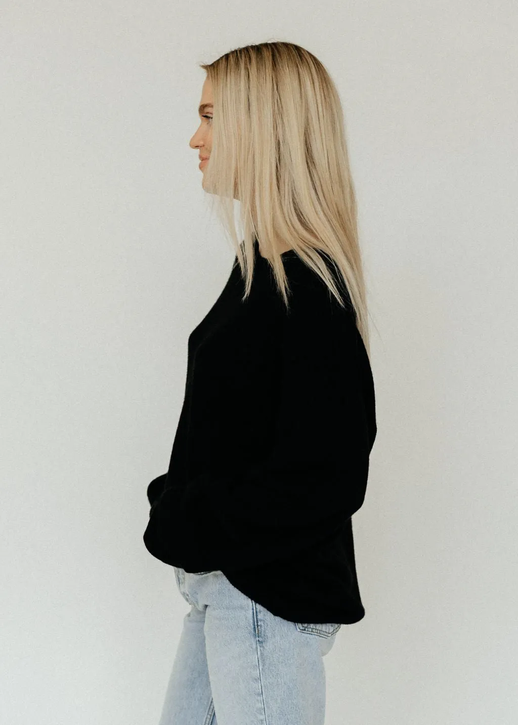 terne James Cashmere Sweater in Black