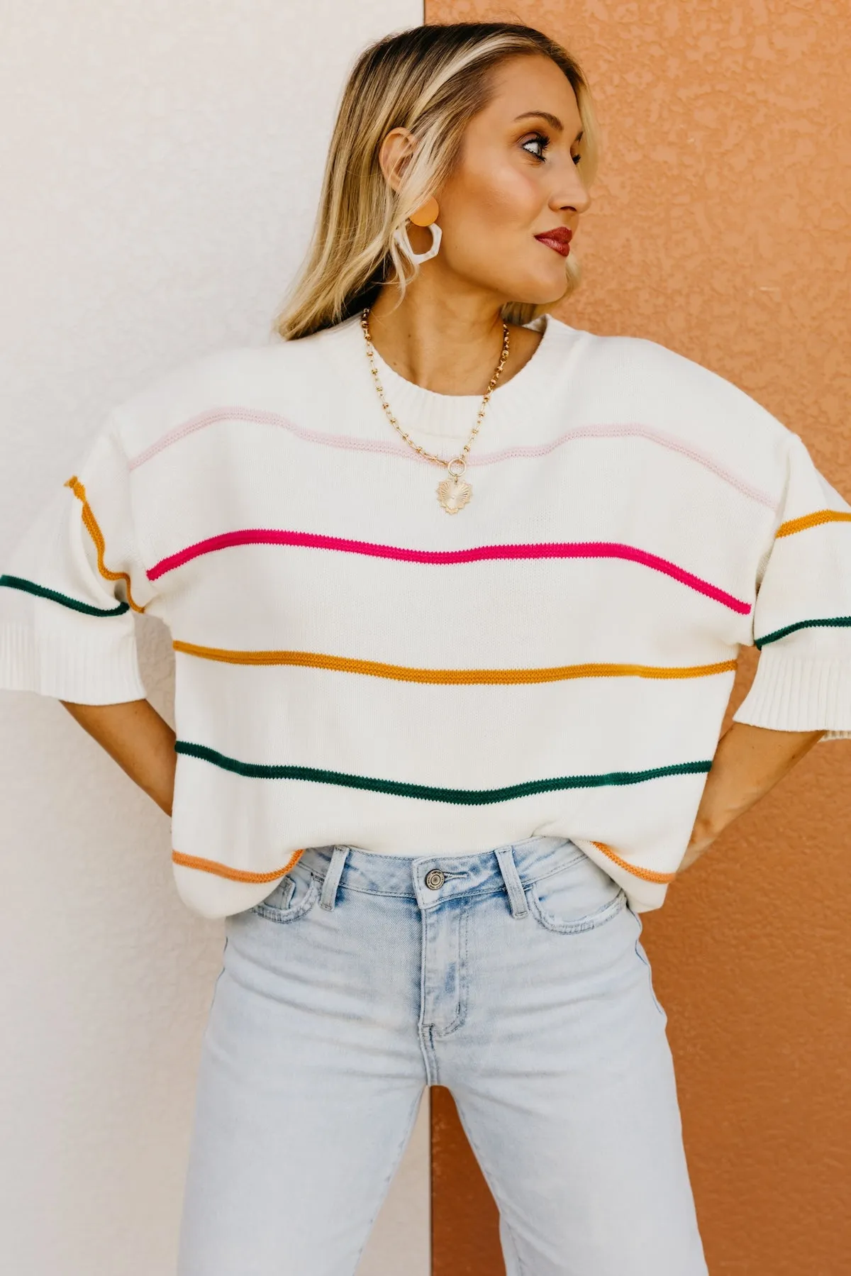 The Sonny Striped Sweater Top