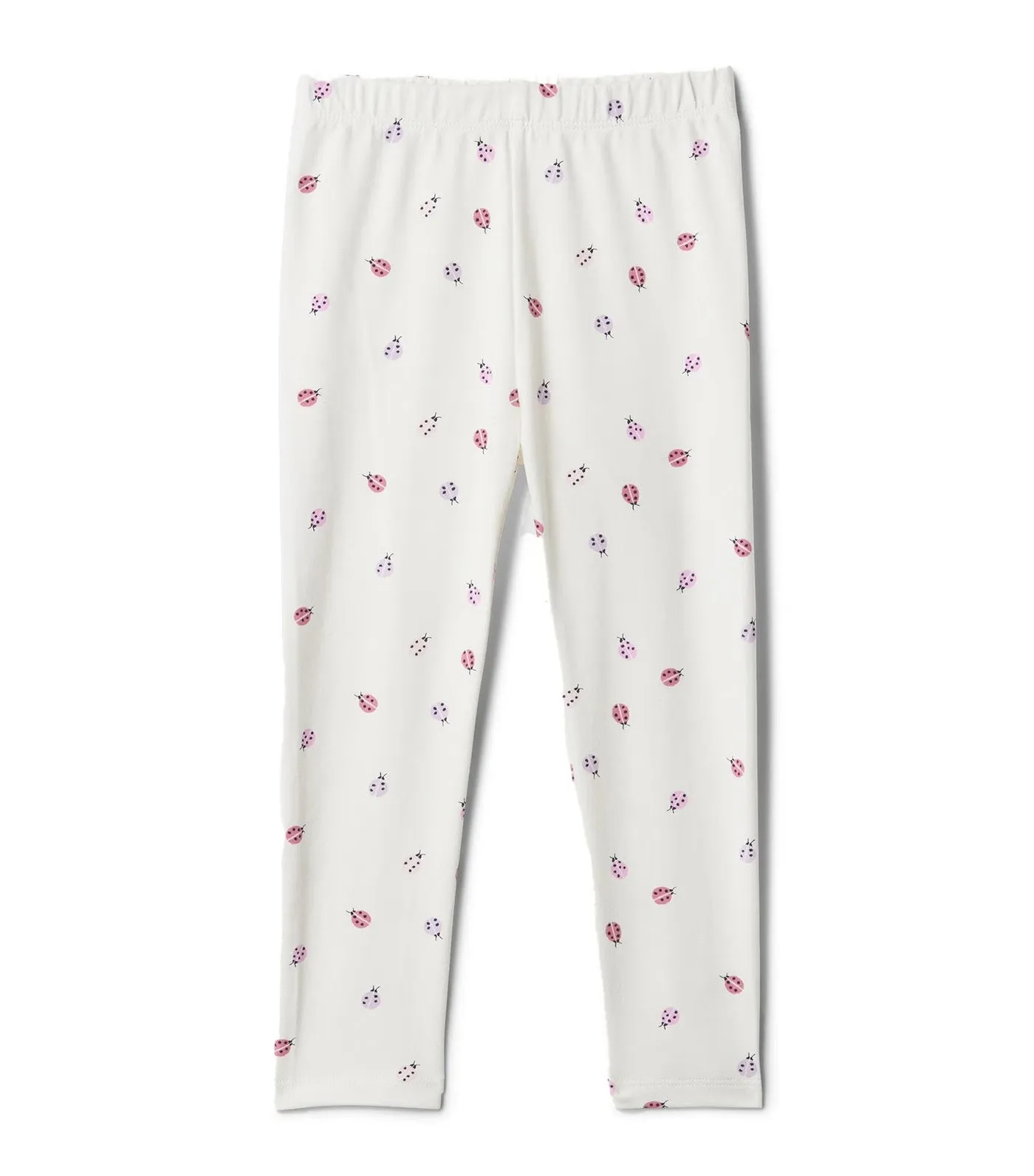 Toddler Mix and Match Pull-On Leggings Ladybug White