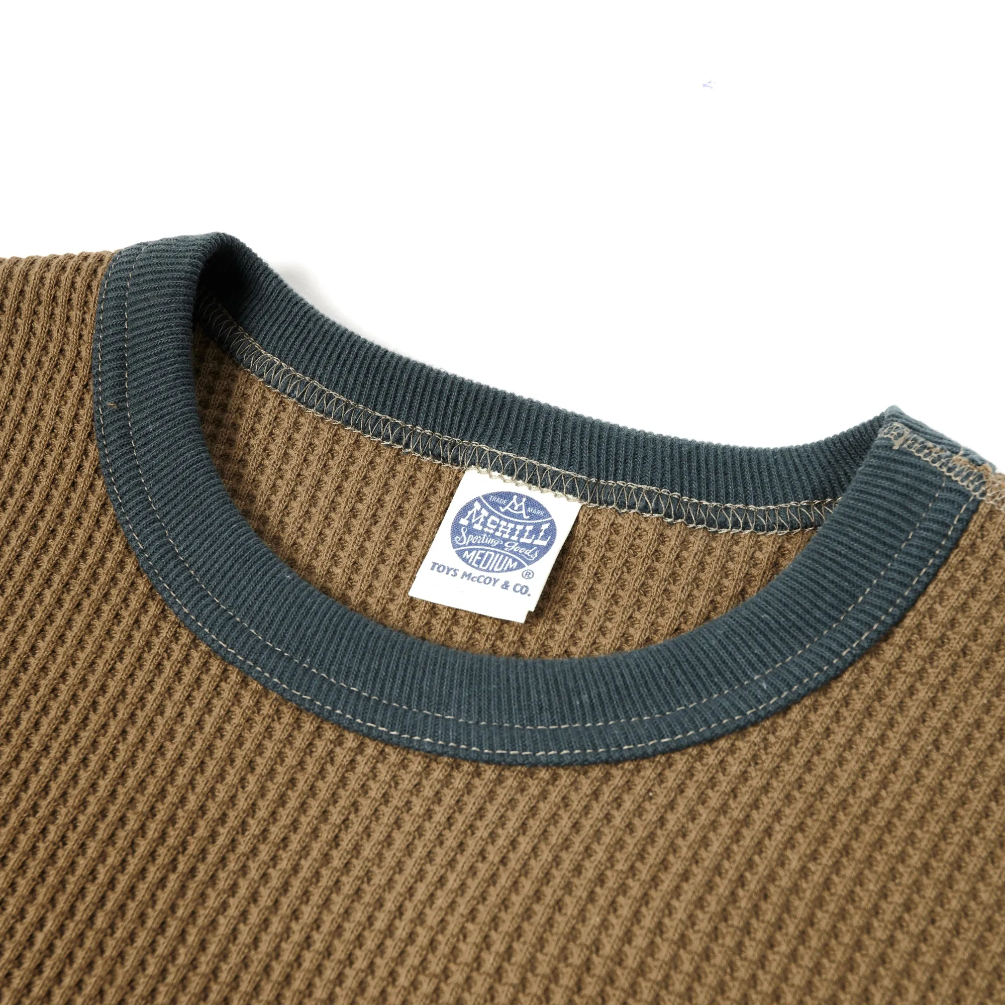 TOYS McCOY Big Waffle Crew Neck Sweatshirt - Brown