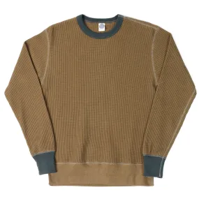 TOYS McCOY Big Waffle Crew Neck Sweatshirt - Brown