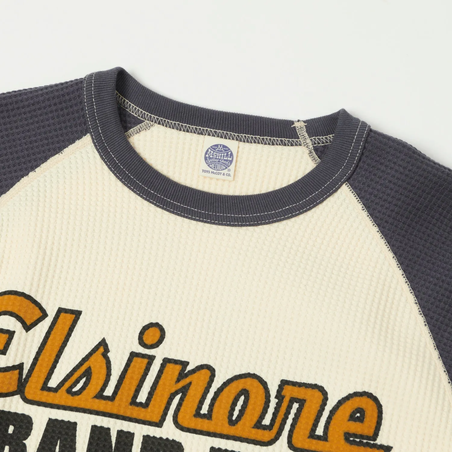 TOYS McCOY 'Elsinore Grand Prix' Big Waffle Crew Neck Tee - Off White