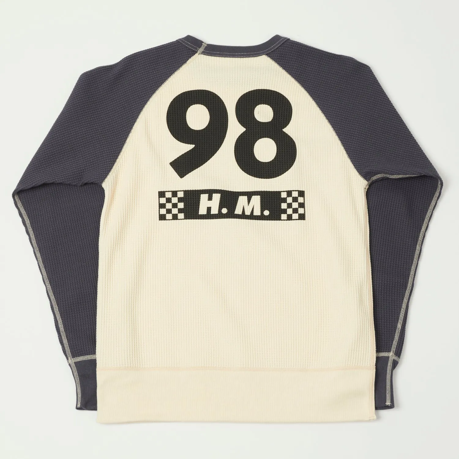 TOYS McCOY 'Elsinore Grand Prix' Big Waffle Crew Neck Tee - Off White