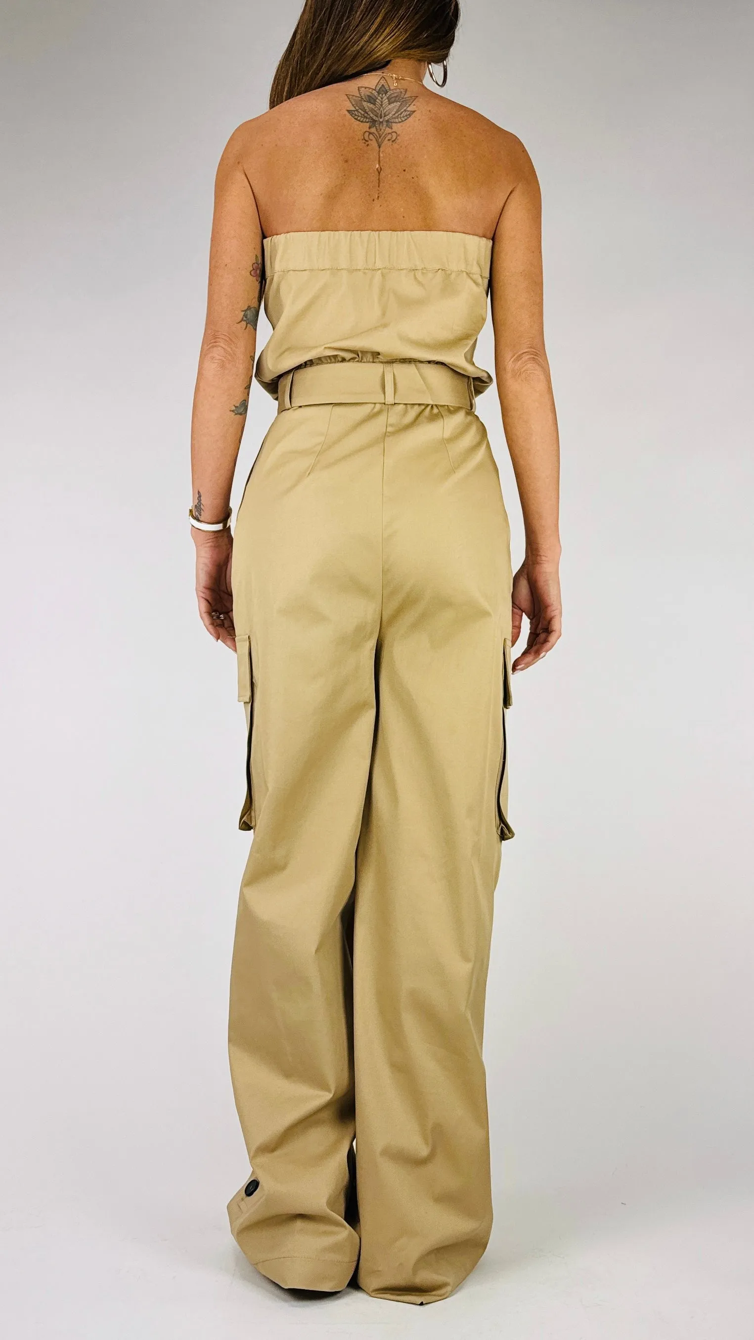 Tuta fascia gabardine stretch