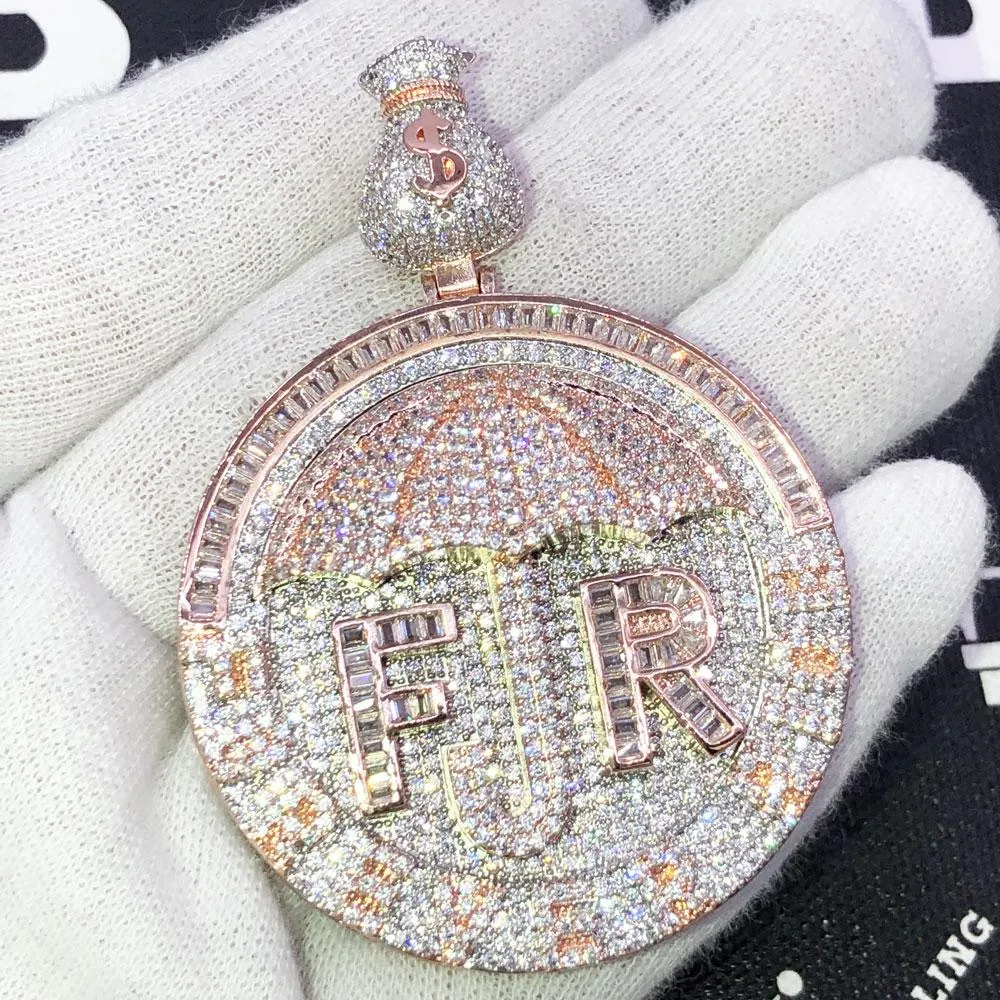 Umbrella Forever Rich VVS CZ Hip Hop Iced Out Pendant