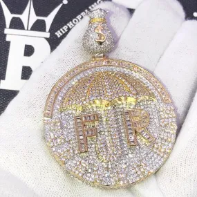 Umbrella Forever Rich VVS CZ Hip Hop Iced Out Pendant