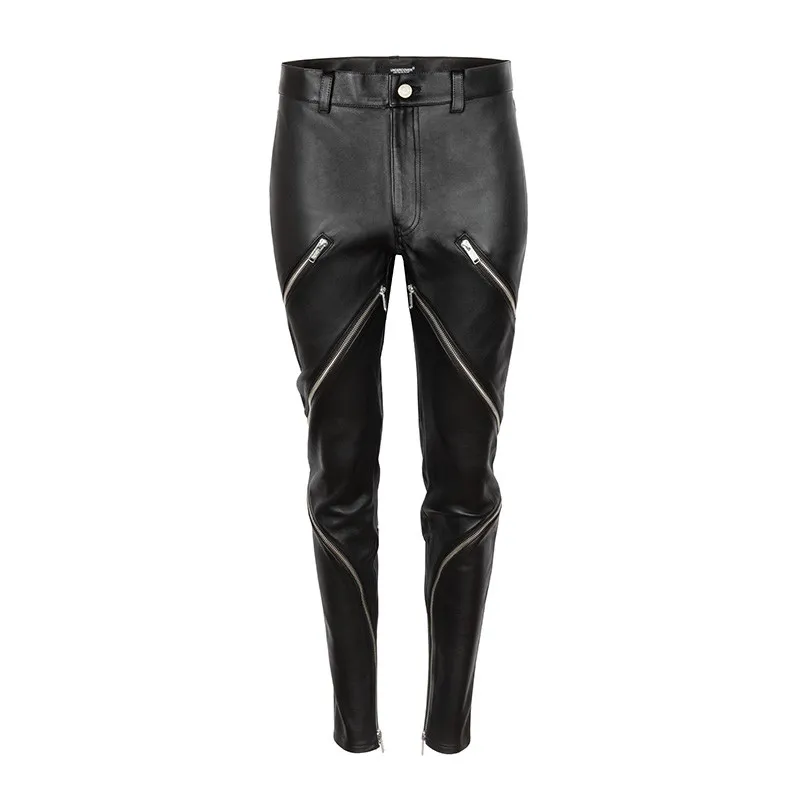 Undercover Zip Leather Leggings